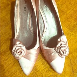 Light Pink Satin Heels, size 38 (8)